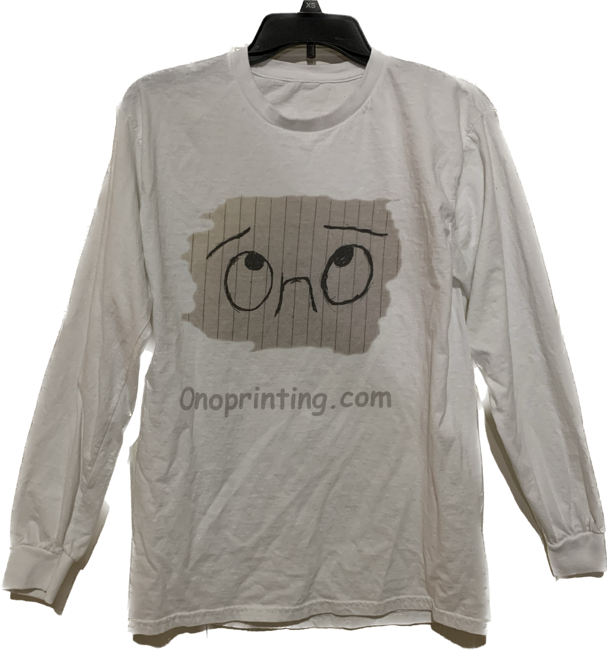 Long sleeves T-shirt With Exclusive Onoprinting "Pretty Please" Sketch Design